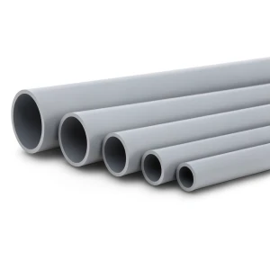 UPVC Pipes Nominal Pressure 6 Bar Outside Diameter 125 mm Thickness 3.7 mm Gray
