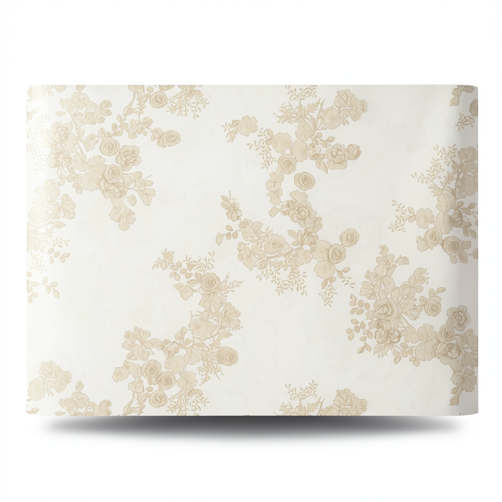 Italian Wallpaper 10m x 1.06m Light Beige Color, Model 81529