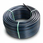 HDPE Plastic Coil Pipe  PN 3.2 Bar [PE 100] Outside Diameter 90 mm  SDR 41  Color Black with Blue Stripes | Almona Factory