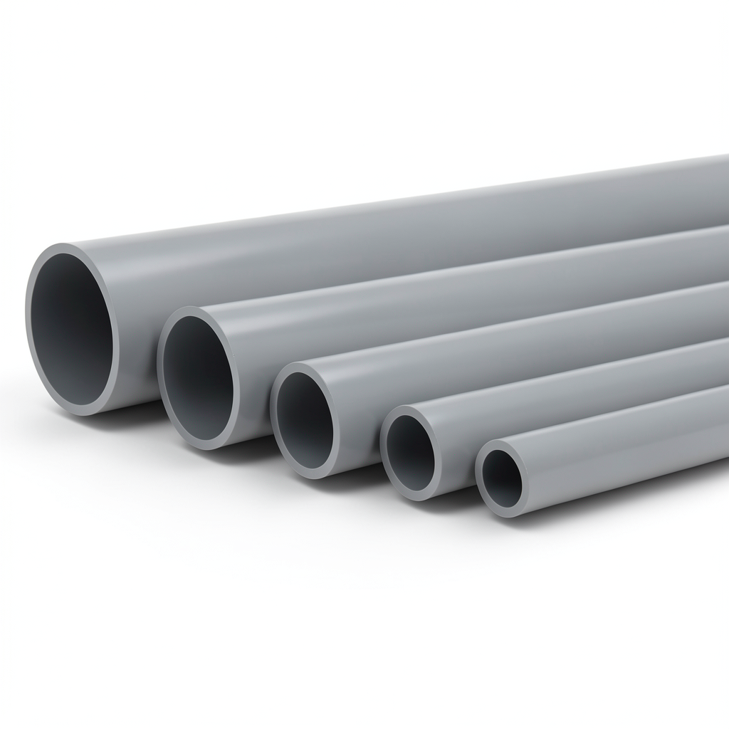 UPVC Pipes Nominal Pressure 2 Bar Outside Diameter 630 mm Thickness 5.0 mm Gray