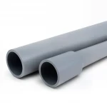 مواسير بلاستيك UPVC للتمديدات الكهربائية الوطني  EPC 40  مقاس 4 إنش سمك 6.02 مم لون رمادي