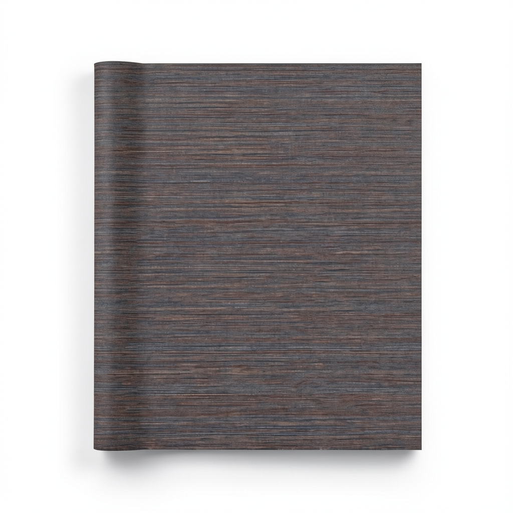 Italian Wooden Wallpaper 10m x 0.73m Dark Brown, Model 45106