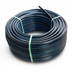 لفة أنابيب بلاستيك HDPE ضغط  4 بار [PE 100] قطر خارجي 50 مم  SDR 33  لون اسود مع خط ازرق | مصنع المنى