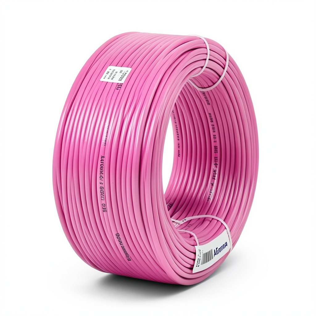 500 sq mm Stranded Copper Wire Heat Resistant PVC Insulated 450/750V 100 yards Coil Pink | Al Fanar