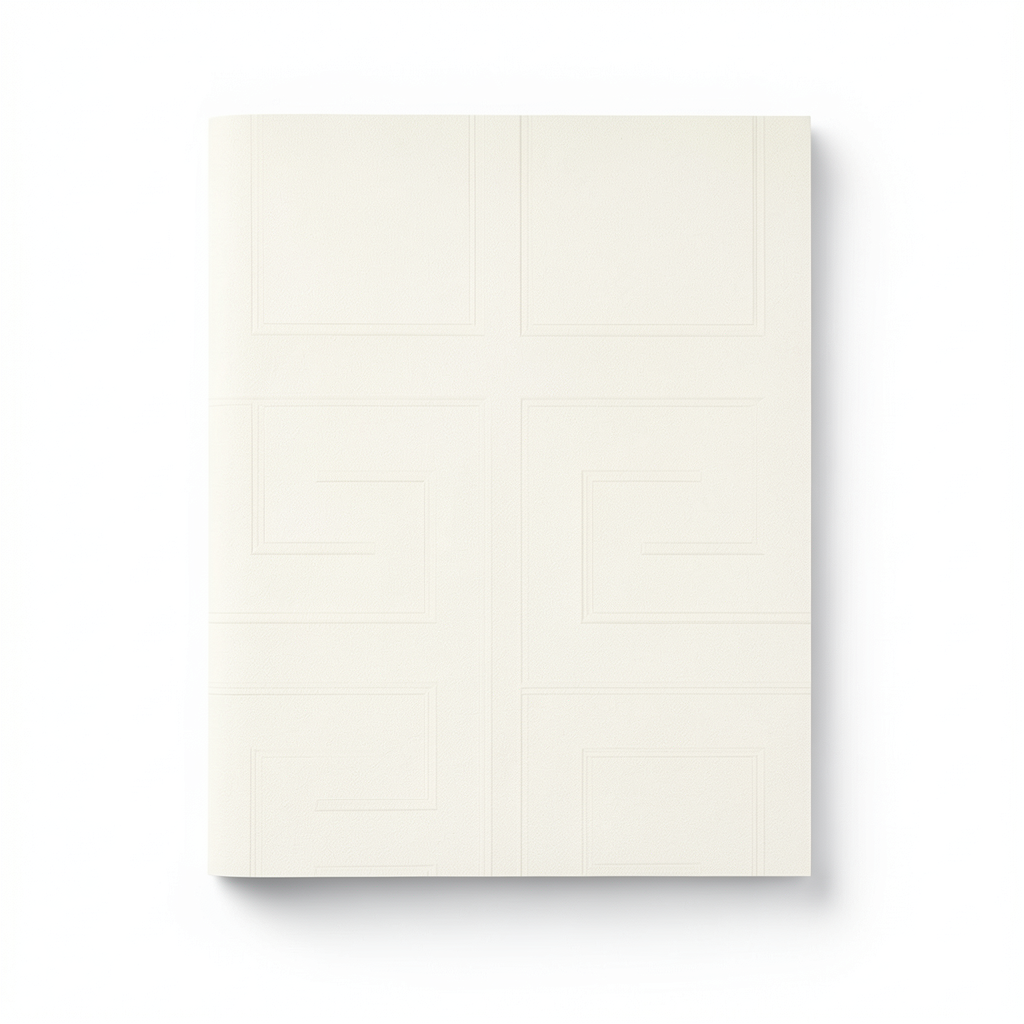 Geometric Wallpaper Creamy Color 10m x 0.70m, Model Z76021