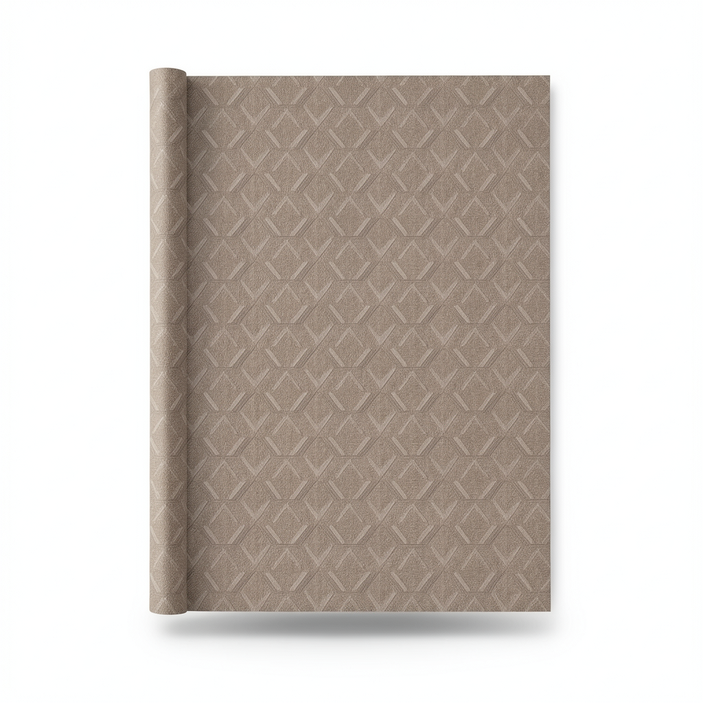 Geometric Wallpaper Brown 10m x 0.70m, Model Z76020