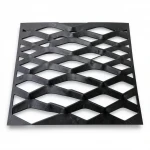 Hot Rolled (Black) Steel Expanded Metal Mesh  [Mazyoon] Thickness 2.3 mm Width 2.44  meter Length 7 meter | Bait Al Tatawor Company