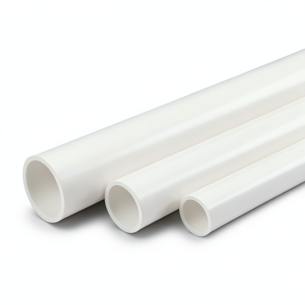 مواسير UPVC سمك 1.85 مم SDR 26 قطر خارجي 48.26 مم أبيض