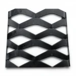 Hot Rolled (Black) Steel Expanded Metal Mesh  [Mazyoon] Thickness 2.8 mm Width 2.44  meter Length 1 meter | Bait Al Tatawor Company