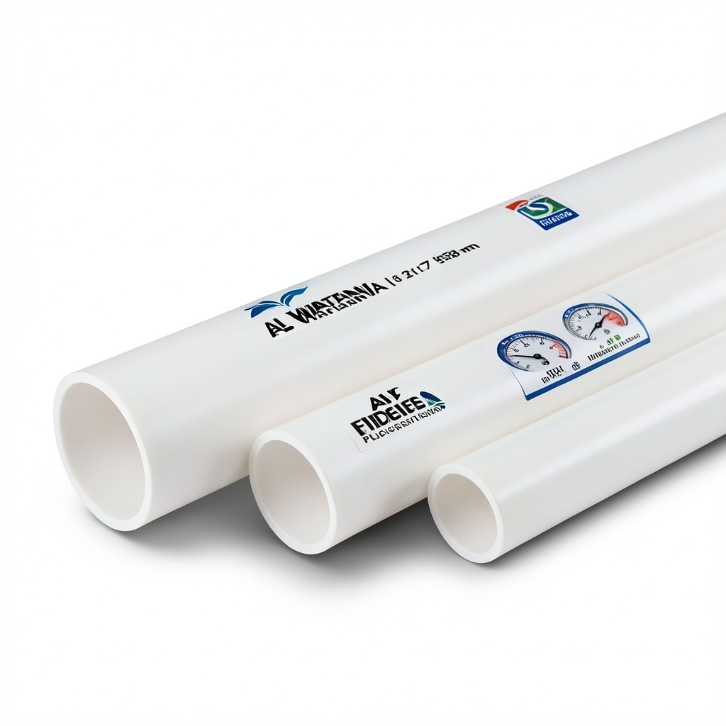 UPVC Pipes 3 Inch Thickness 6.58 mm Pressure 21.7 Bar White | Al Watania Plastics