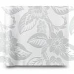 ورق حائط ايطالي تصميم ورود مقاس 10 م×1.06 م، رمادي شاحب، موديل 700052