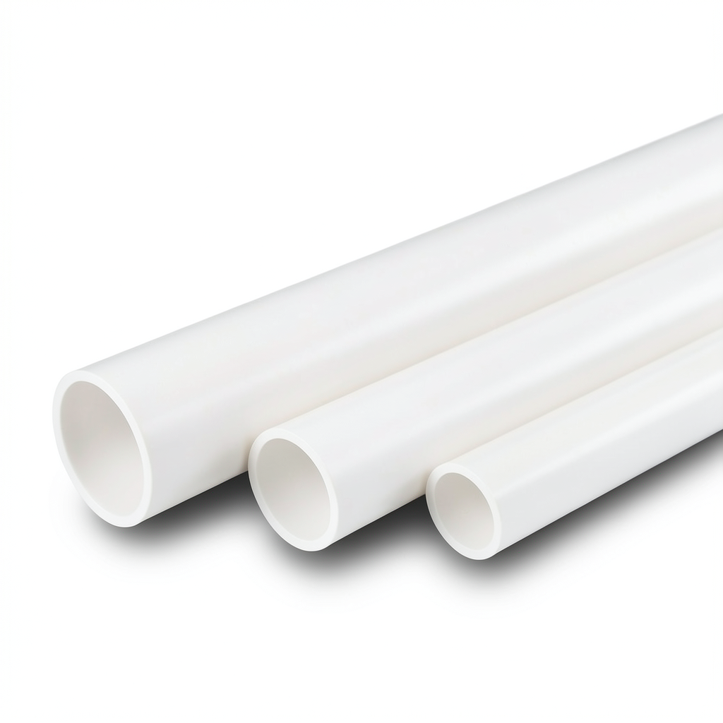 أنابيب UPVC مقاس 0.75 أنش سمك 1.52 مم SDR 26 قطر خارجي 26.67 مم أبيض