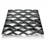 Hot Rolled (Black) Steel Expanded Metal Mesh  [Mazyoon] Thickness 3 mm Width 2.44  meter Length 1 meter | Bait Al Tatawor Company