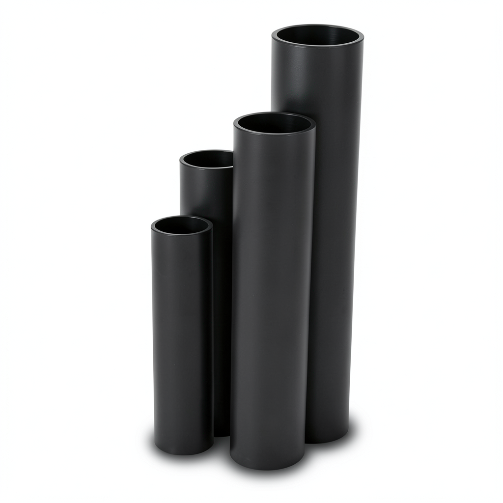 مواسير HDPE SDR 13.6 قطر خارجي 140 مم سمك 10.3 مم لون أسود