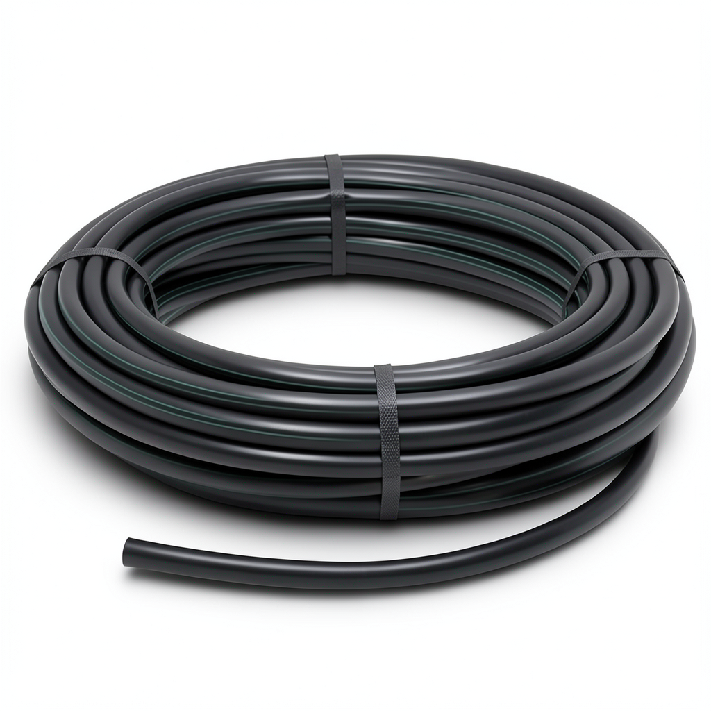 HDPE Coil Pipe Pressure 15.7 Bar PE 63 Size 16 mm SDR 6 Black