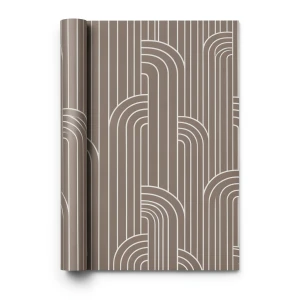 Geometric Wall Decoration 10m x 0.70m Brown Color, Model Z76018
