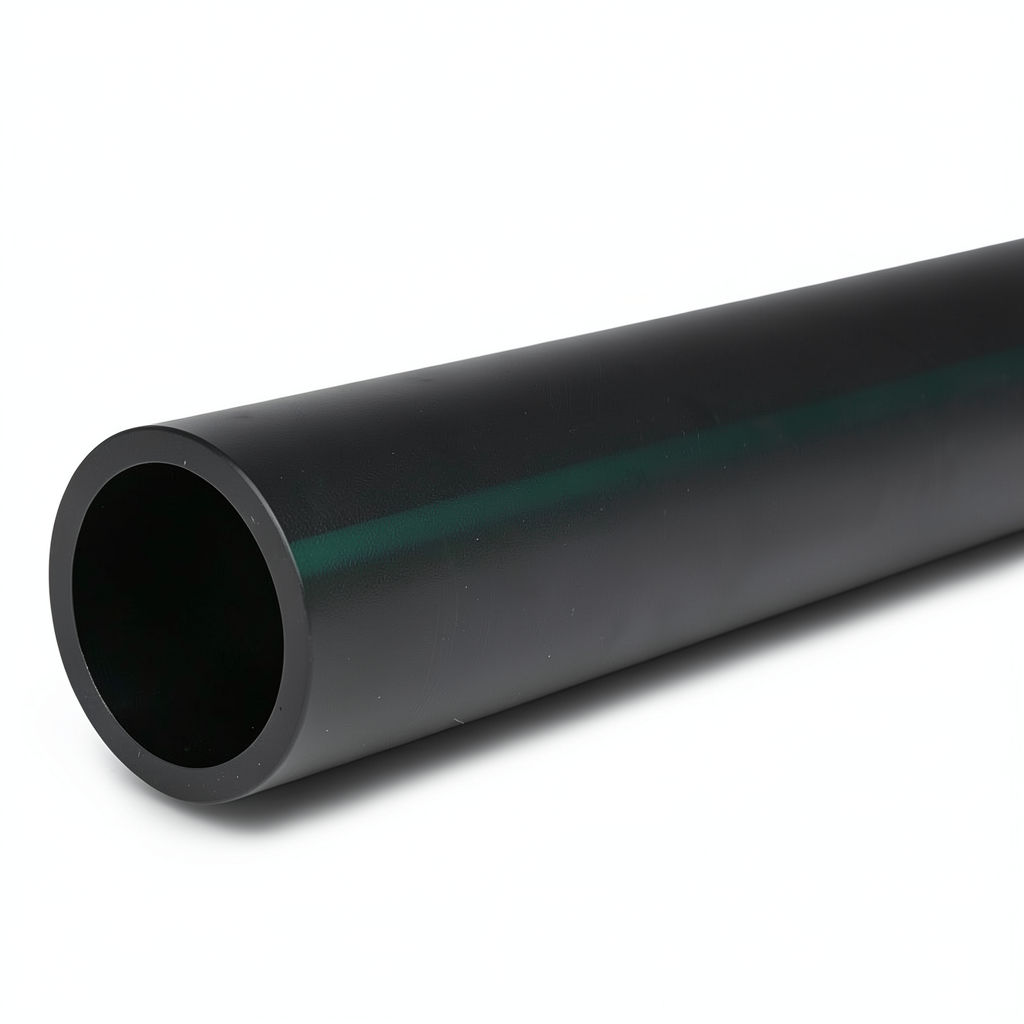 HDPE Polyethylene Pipe 15.7 Bar Pressure PE 63, 280 mm Diameter, SDR 6, Black