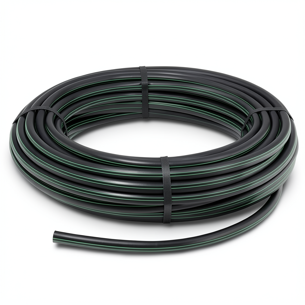 HDPE Coil Pipe Pressure 15.7 Bar PE 63 Size 16 mm SDR 6 Black