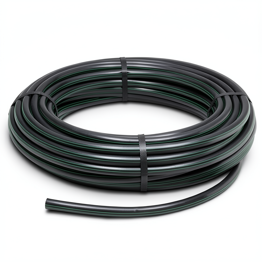 لفة أنابيب HDPE ضغط 15.7 بار [PE 63] قطر خارجي 40 مم SDR 6 لون أسود