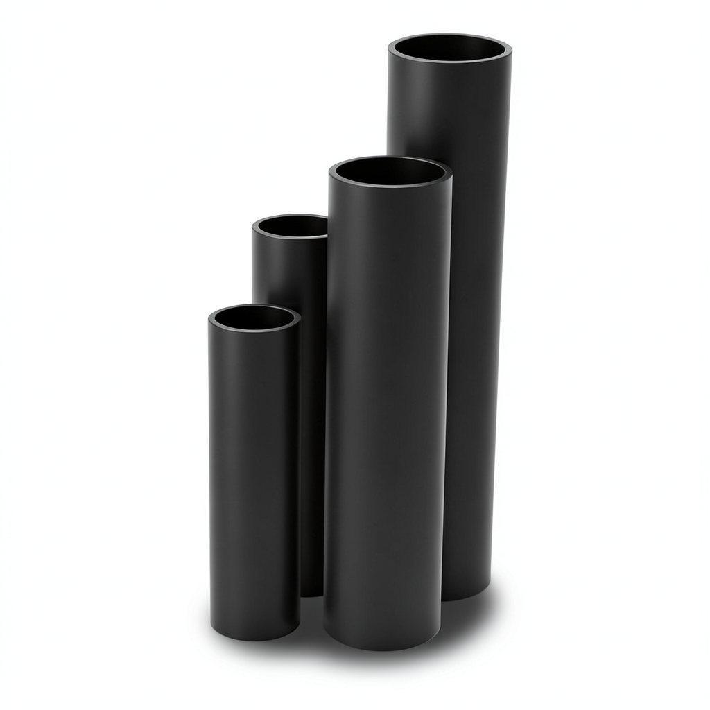 مواسير HDPE SDR 17.6 قطر خارجي 32 مم سمك 1.8 مم لون أسود