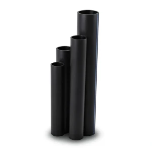 أنابيب HDPE SDR 17.6 قطر خارجي 200 مم سمك 11.4 مم لون أسود