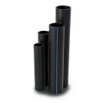 HDPE Pipes SDR 17.6 Outside Diameter 75 mm Thickness 4.3 mm Black