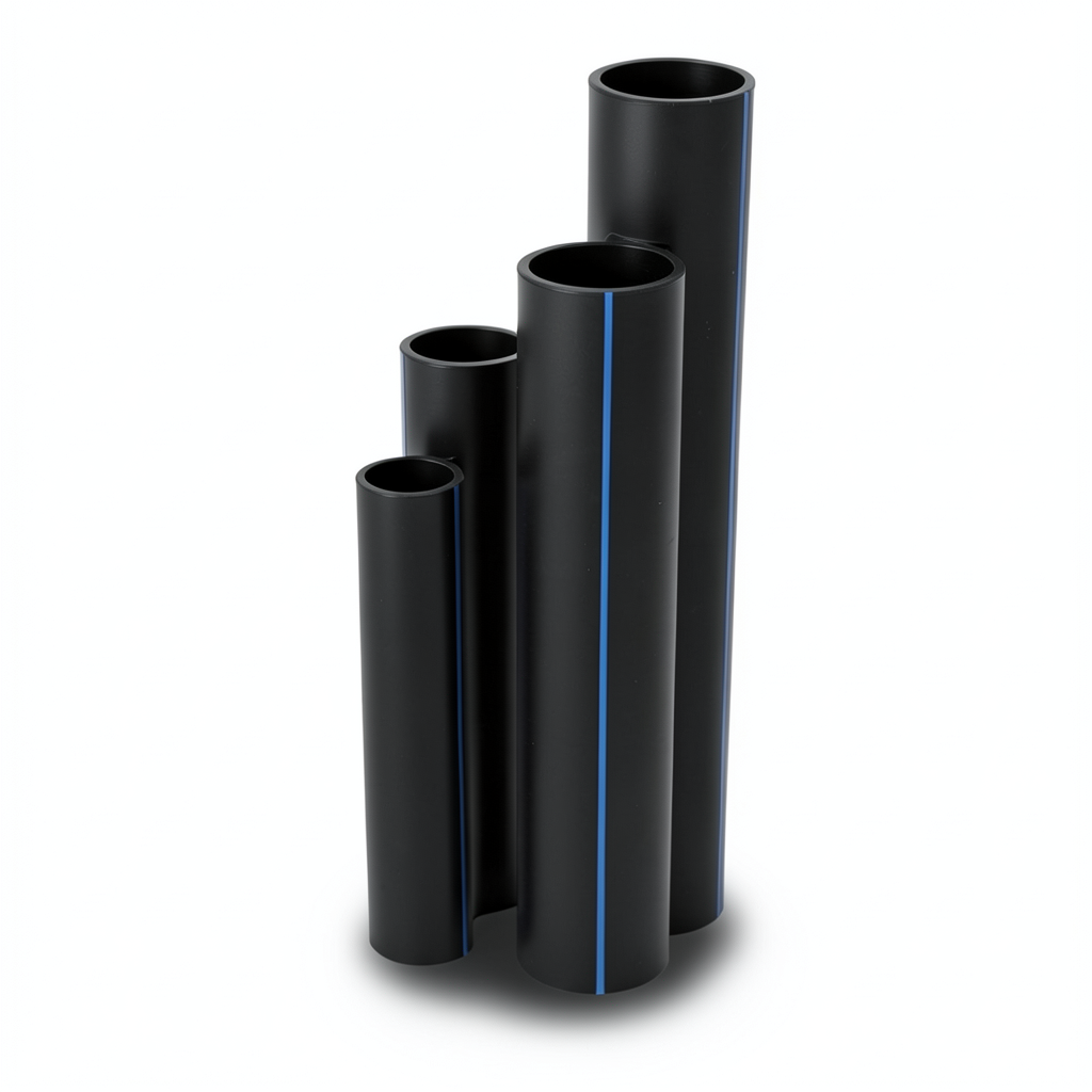 HDPE Pipes SDR 17.6 Outside Diameter 75 mm Thickness 4.3 mm Black