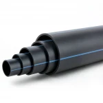 HDPE Polyethylene Plastic Pipe  Working Pressure  4 Bar [PE 100] Outer Diameter 400 mm  SDR 33  Color Black | Almona Factory