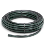 HDPE Plastic Coil Pipe Nominal Pressure 9.8 Bar PE63 OD 160 mm SDR 9 Black with Green Stripes
