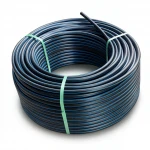 لفة أنابيب بلاستيك HDPE ضغط  4 بار [PE 100] قطر خارجي 110 مم  SDR 33  لون اسود مع خط ازرق | مصنع المنى