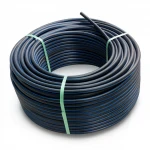 لفة أنابيب بلاستيك HDPE ضغط  4 بار [PE 100] قطر خارجي 90 مم  SDR 33  لون اسود مع خط ازرق | مصنع المنى