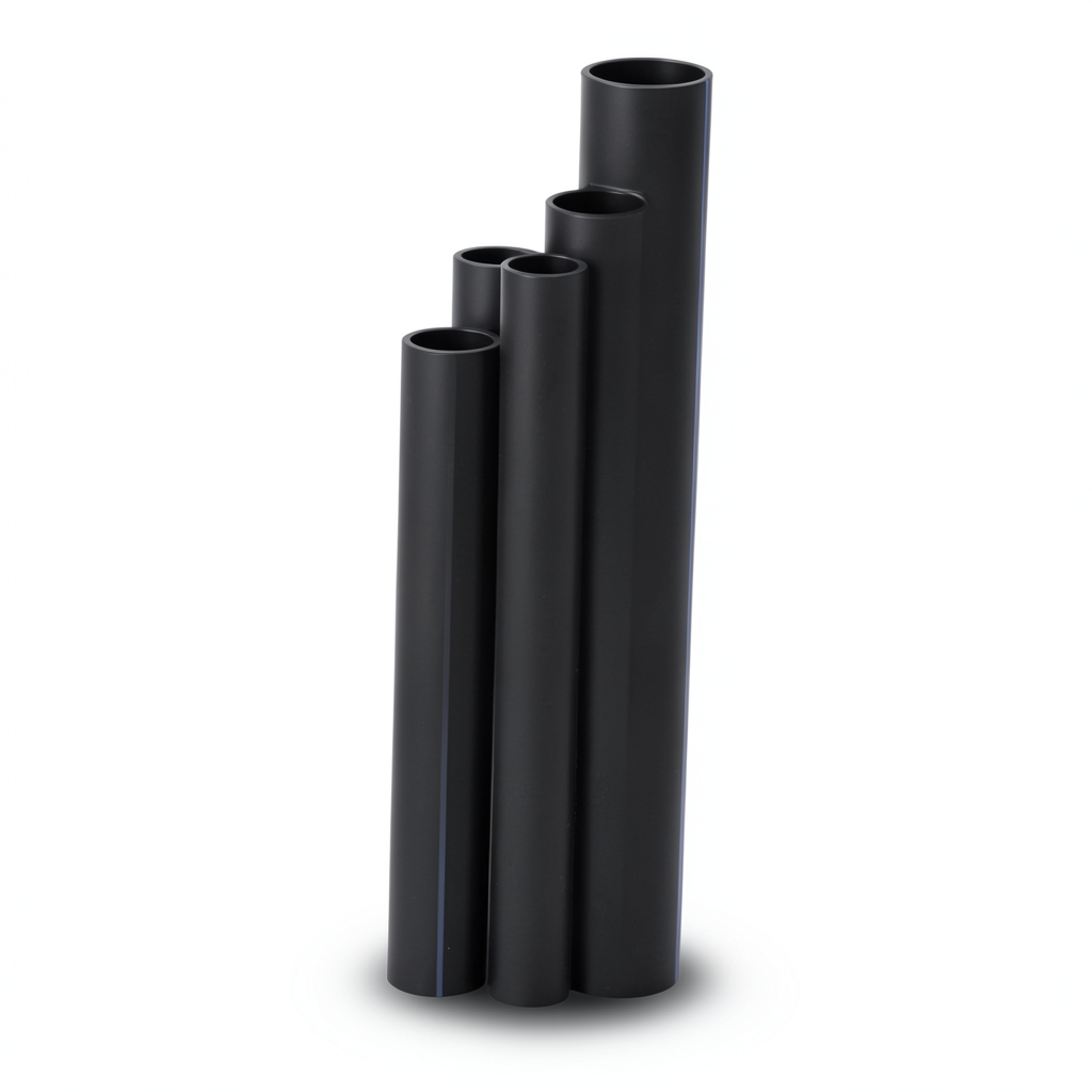 مواسير HDPE SDR 13.6 قطر خارجي 125 مم سمك 9.2 مم لون أسود