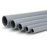 UPVC Pipes Nominal Pressure 10 Bar Outside Diameter 90 mm Thickness 4.3 mm Gray