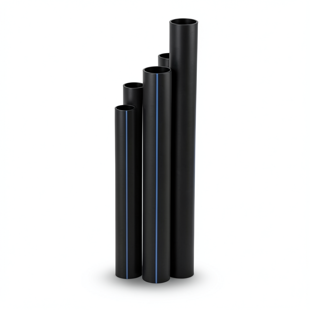 Al-Jawdah HDPE Pipes SDR 13.6 Outside Diameter 250 mm Thickness 18.4 mm Black