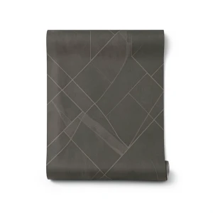 Italian Wallpaper Dark Beige Color Modern Design, Size 10mx1.06m, Model 81708