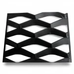 Hot Rolled (Black) Steel Expanded Metal Mesh  [Mazyoon] Thickness 3 mm Width 2.44  meter Length 7 meter | Bait Al Tatawor Company