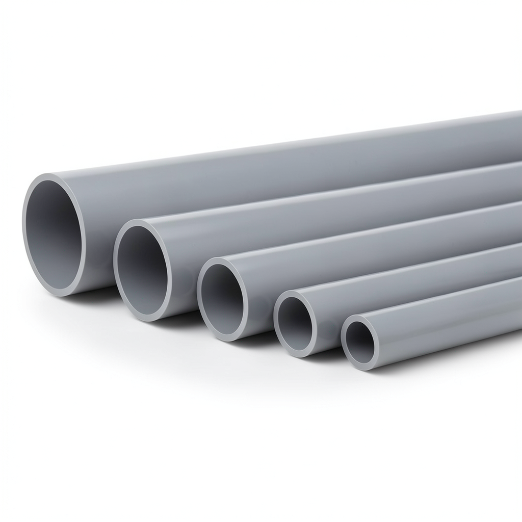 UPVC Pipes Nominal Pressure 6 Bar Outside Diameter 450 mm Thickness 13.2 mm Gray Color