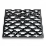 Hot Rolled (Black) Steel Expanded Metal Mesh  [Mazyoon] Thickness 3.8 mm Width 2.44  meter Length 5 meter | Bait Al Tatawor Company