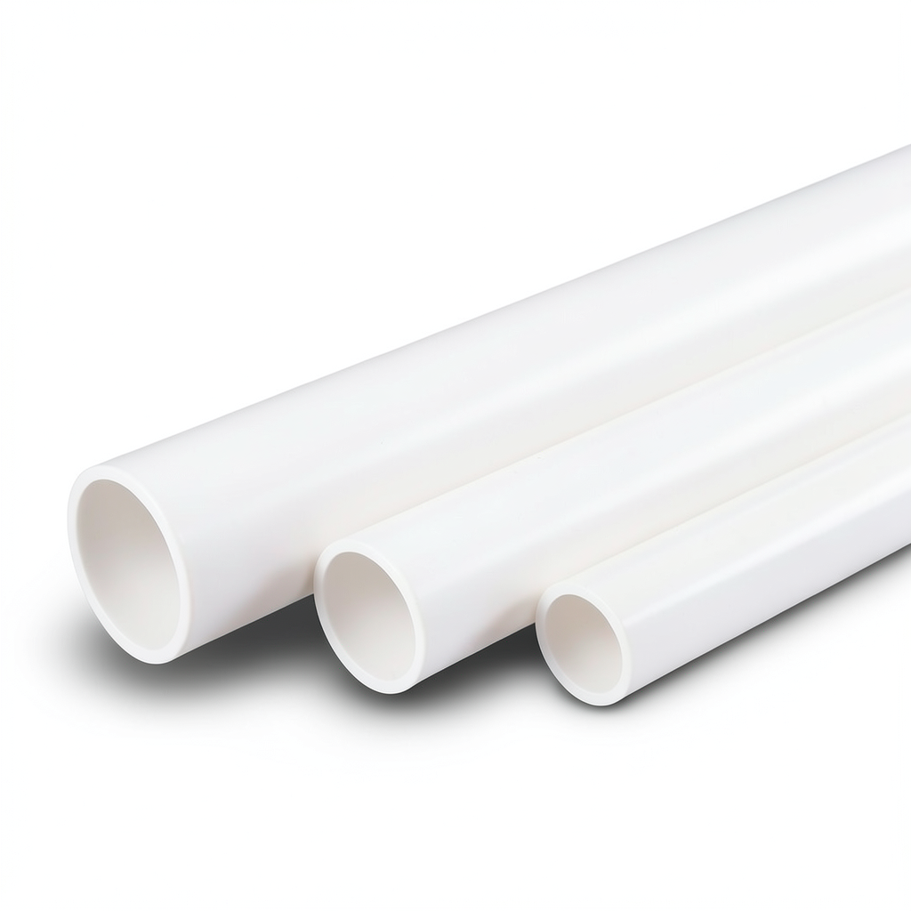 مواسير UPVC سمك 1.85 مم SDR 26 قطر خارجي 48.26 مم أبيض