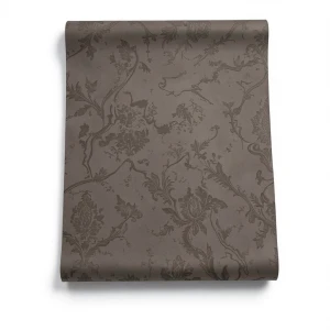 Italian Wallpaper 10m x 1.06m Dark Beige, Model 81522