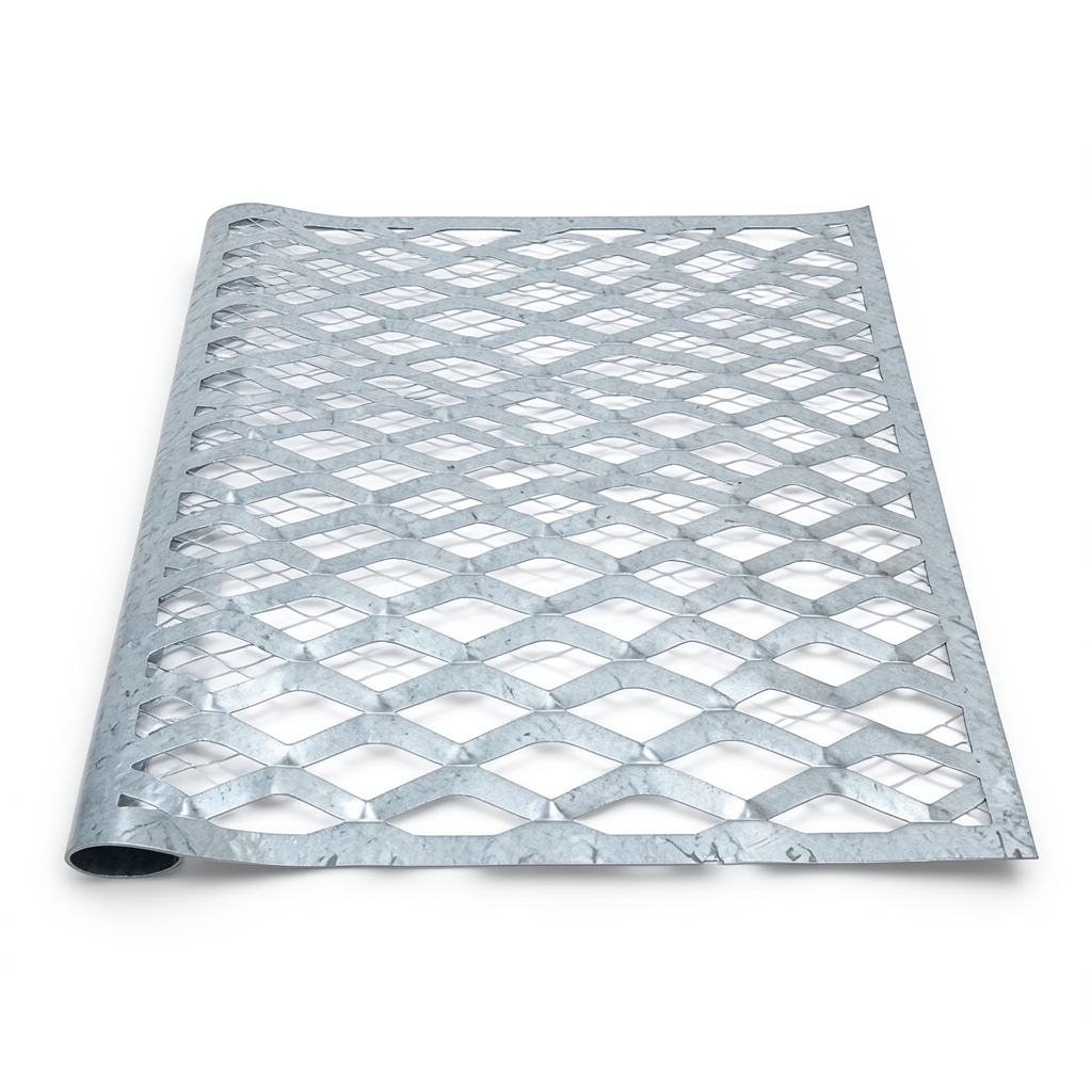 Galvanized Steel Expanded Metal Mesh Thickness 2.3 mm Width 1.22 M Length 2 M