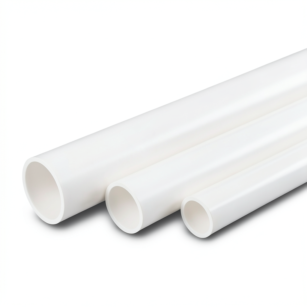 أنابيب UPVC سمك 4.29 مم SDR 17 مقاس 2.5 إنش لون أبيض