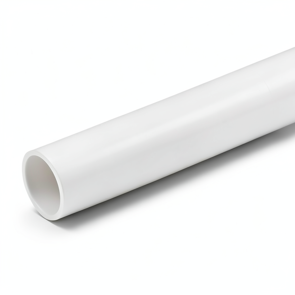 أنابيب UPVC مقاس 0.75 أنش سمك 1.52 مم SDR 26 قطر خارجي 26.67 مم أبيض