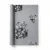 Dutch floral wallpaper, size 10 m x 0.53 m, gray color, model 17806  