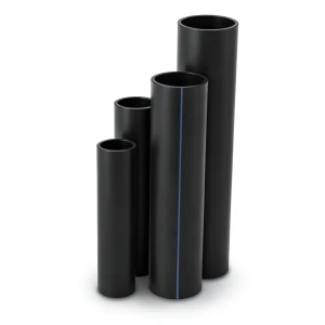 أنابيب HDPE نسبة الأبعاد القياسية 17.6 قطر خارجي 560 مم سمك 31.7 مم لون أسود