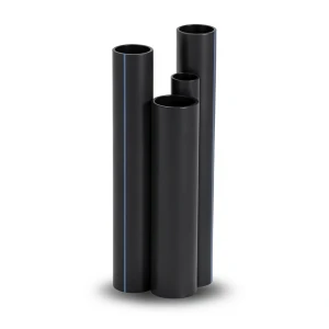 أنابيب HDPE SDR 17.6 قطر خارجي 160 مم سمك 9.1 مم لون أسود