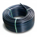 لفة أنابيب بلاستيك HDPE ضغط  9.9 بار [PE 100] قطر خارجي 50 مم  SDR 13.6  لون اسود مع خط ازرق | مصنع المنى
