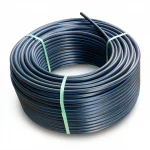 لفة أنابيب بلاستيك HDPE ضغط  9.9 بار [PE 100] قطر خارجي 25 مم  SDR 13.6  لون اسود مع خط ازرق | مصنع المنى