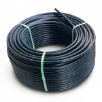 لفة أنابيب بلاستيك HDPE ضغط  9.9 بار [PE 100] قطر خارجي 50 مم  SDR 13.6  لون اسود مع خط ازرق | مصنع المنى
