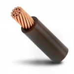 لفة سلك مجدول مفرد 4 مم2 موصل نحاس 450/750 فولت، عزل PVC لون بني | نحاسكم العالمية